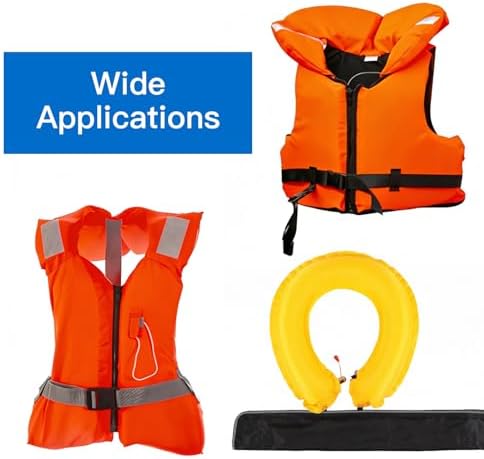 3PCS Inflatable Life Jacket Yellow Bobbin Replacement, Portable Life Vest Belt Bobbins Replacement Work with Automatic Inflator Device - Image 6