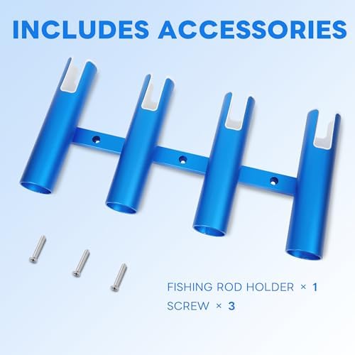 Aluminium Fishing Rod Holders for Boat, Wall-Mounted Fishing Pole Roof Rod Rack,Surf Fishing Rod Holder for Truck, Boats & Yacht - Image 6