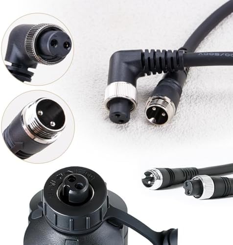 ZORZA 1Pcs Electric Fishing Reel Power Cord with 2-Hole Elbow Design Spinning Reel Power Line for Enhanced Fishing Experience Shipping Direction 6 o'clock(0.45m) - Image 5