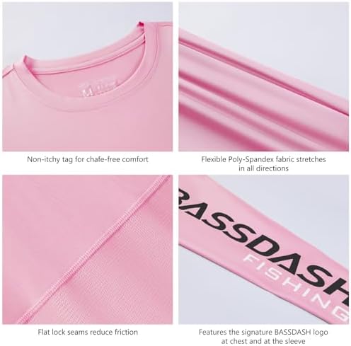 BASSDASH Fishing T Shirts for Men UV Sun Protection UPF 50+ Long Sleeve Tee T-Shirt - Image 4