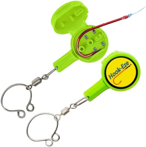 HOOK-EZE Fishing Knot Tying Tool | Protect from Fish Hooks | Tie Fishing Knots Easily | Cool Gadgets for Fishermen | Ice Fly Fishing | Fishing Accessories for Beginner Anglers | Nail Knot Tool by HOOK-EZEFISHINGQUICKKNOTTOOL