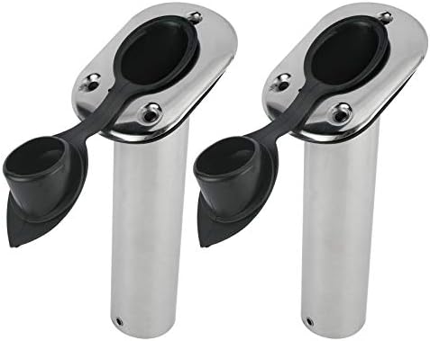 YaeMarine 4Pcs Stainless Steel Rod Holders with Rubber Cap, Liner, Gasket - Image 4