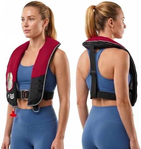 Automatic Inflatable Life Jackets for Women,Life Vest for Adults,Preserver PFD for Women,Supports Weight up to 330 pounds - Image 4