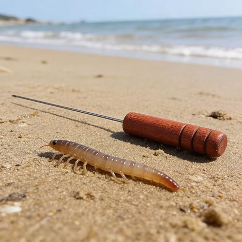 Worm Threader Fishing Bait Rigging Needles, 5.8'' Stainless Steel Small Rig Tool with Wooden Handle, Portable Carp Fishing for Freshwater & Saltwater Anglers - Image 5