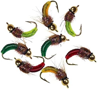 Fly Fishing Flies Kit Trout Steelhead Salmon Bass Flies Assortment 32Pcs-148pcs Include Dry Wet Flies Nymphs Streamers Maggot, Fly Lure Set - Image 5