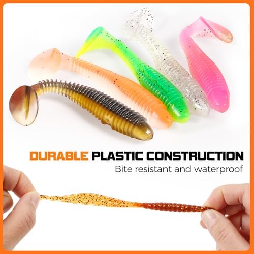 PLUSINNO Fishing Lures, Bass Fishing Gear Kit with Lure Tackle Box - Image 4