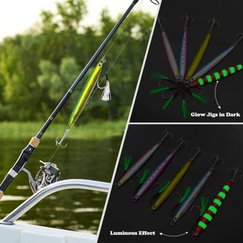 Vertical Jig Fishing Lures Saltwater Jigs Spoon Metal Design Tuna Baits - Image 5
