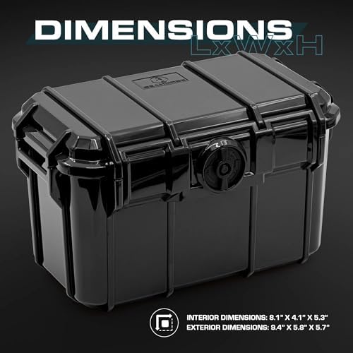 Seahorse 59 Portable Waterproof Dry Box Protective Case - Travel Safe/Mil Spec / IP67 Waterproof/USA Made - for Cameras, Ammunition, Rifle Ammo, Pistols, Smell Proof Box - Image 5