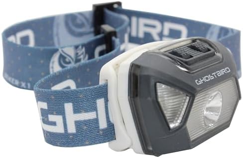 GHOSTBIRD Seiker X1 Head Lamp - LED Rechargeable Cree XPE - Waterproof IPX7, Freezeproof, Smashproof Perfect for Your Running, Camping, Backpacking, Hunting, and Cycling Adventures by GHOSTBIRD