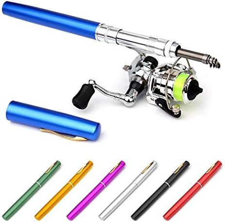Lixada Fishing Rod Reel Combo Mini Pen Fishing Pole Kit Telescopic Fishing Rod Spinning Reel Combo Kit - Image 4