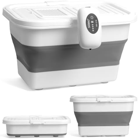 VEYWANE Live Bait or Fish Bucket with Aerator, 14 Quarts Multi-Function Collapsible Fishing Container Box with Rechargeable Air Pump by VEYWANEFishingTackle