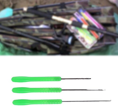 2set Fishing Bait Needle Tool Set, Stringer Drill Hooks Nut Boilie Needle, Carbon Steel, Latching Needle, 3 in 1 Fishing Bait Rigs, Carp Fishing Bait Preparation - Image 6