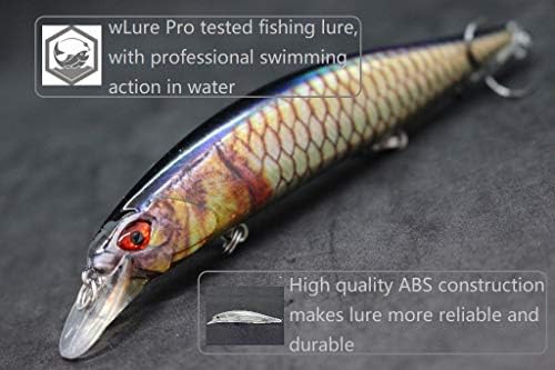 Minnow Crankbait for Bass Fishing Bass Lure Jerkbait Fishing Lures and Tackle Box - Image 6