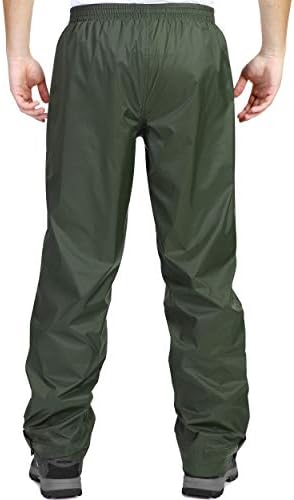 33,000ft Men's Rain Pants, Waterproof Rain Over Pants, Windproof Pants - Image 2