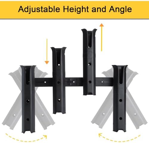 GearTrust Fishing Rod Holders, 4 Rod Holder for Boat Golf Cart & Garage - Image 2