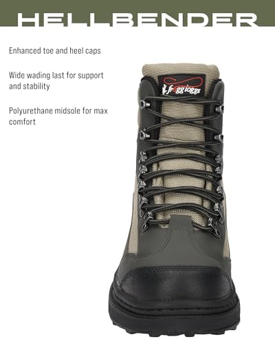 FROGG TOGGS Men's Hellbender Waterproof Fishing Wading Boot for Fishing in Felt or Cleated, Felt, 8 - Image 4