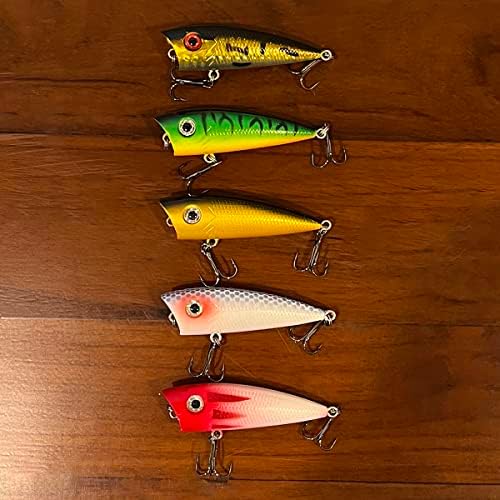 Popper Fishing Lures Topwater Hard Baits Swimbait with Treble Hook - Image 5