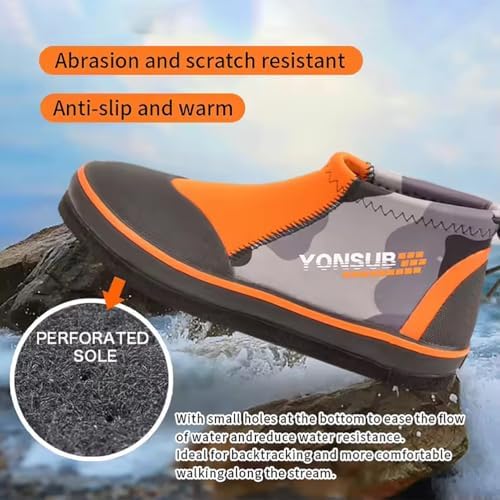 Rock Fishing Boots with Anti-Slip Felt Sole – 3MM Neoprene Wading Shoes for Men & Women, Durable Surf, Reef, River, and Underwater Hunting Boots for Diving & Kayaking - Image 5