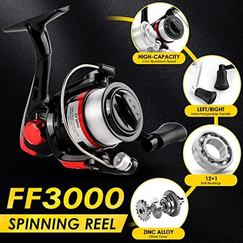 2-Pack 6.89FT Telescopic Fishing Rod Reel Combo Tackle Box Travel Carry Bag - Image 4