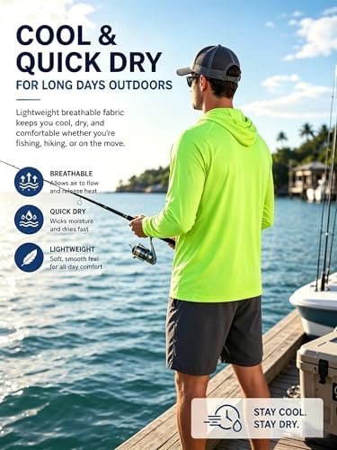 ZITY Men's Lightweight Pullover Hoodie UPF 50+ Fishing Shirts Sweatshirt - Image 5