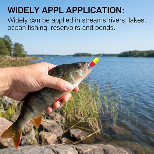 100 Pieces Pompano Rig Floats, Fishing Float Bobbers, Trout Floats for Surf Fish Snell Making Kit for Trout Catfish Walleye - Image 7
