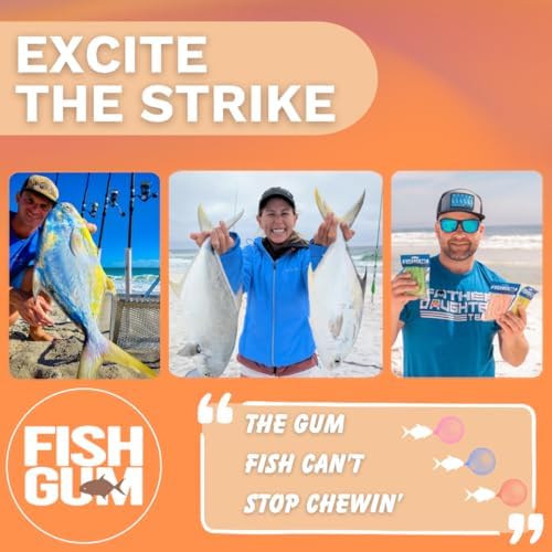 FishGum Surf Fishing Bait Strips for Saltwater Beach Fishing – Real Shrimp, Crab, Clam & Sand Flea Infused Scent – Artificial Cut Bait for Pompano, Redfish & Flounder - Image 5