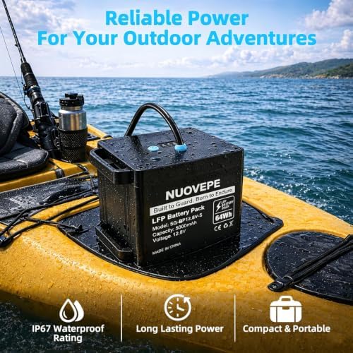 12V Portable Lithium Fish Finder Battery Kit, Aluminum Alloy Case - Image 5