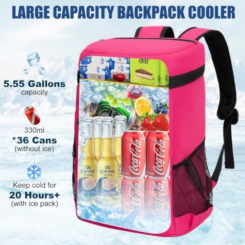Backpack Cooler Insulated Leakproof, Soft Cooler Backpack for Beach - Image 2