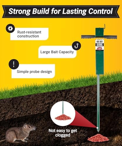 Kaput Big Boy Gopher Probe, 37 Inch - Durable Steel Bait Applicator Tool for Risk-Free & Easy Gopher Control - Heavy Duty Soil Probe & Targeted Rodent Elimination - No Digging Needed - Image 2