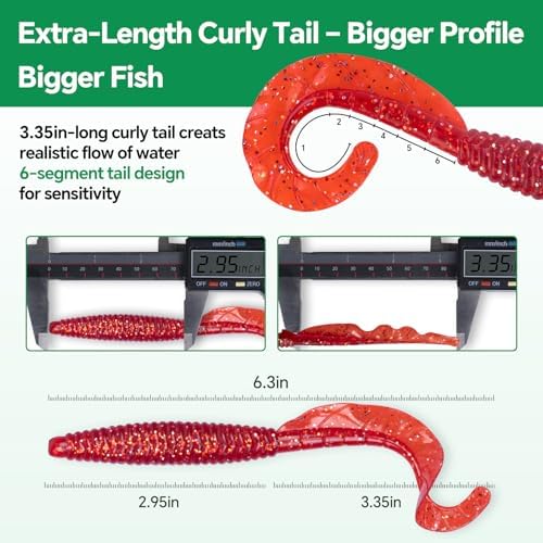 Clearance Bionics-Designed Durable Soft Plastic Fishing Lures Kit with Bonus Accessories, 3/4/5/6 Inch, 9-Type Lifelike Swimbaits in One Gear Set Included Tackle Box for Bass - Image 2