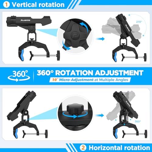 PLUSINNO 1/2/4 Pack Fishing Rod Holders for Boat, Fishing Rod Holder - Image 6