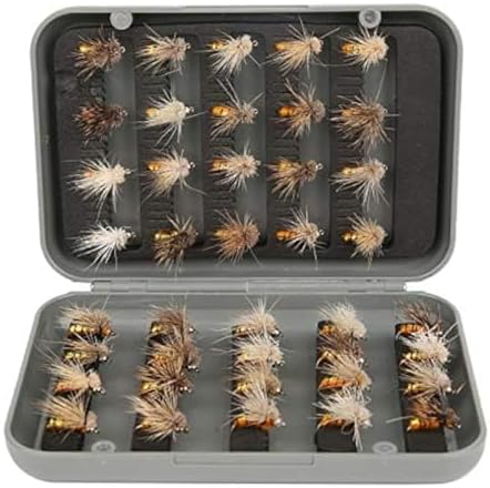 Joyzan Fly Fishing Flies,Fish Lure Kit Flyfishing Same Dry Insect Set 40Pcs by Joyzan
