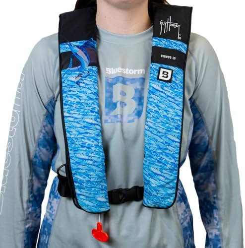BLUESTORM Cirrus26 Inflatable PFD Life Jackets for Adults | US Coast Guard Approved Automatic Life Vest w/Manual Override Convertibility - Image 3