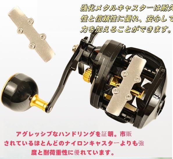 HJJ Electric Fishing Reel, Fishing Reel with Counter, Multifunctional, Waterproof Extension Arm with Digital Display, Suitable for Old Small Salmon Fly Fishing, Lake, River, Reservoir (Black, Right - Image 7