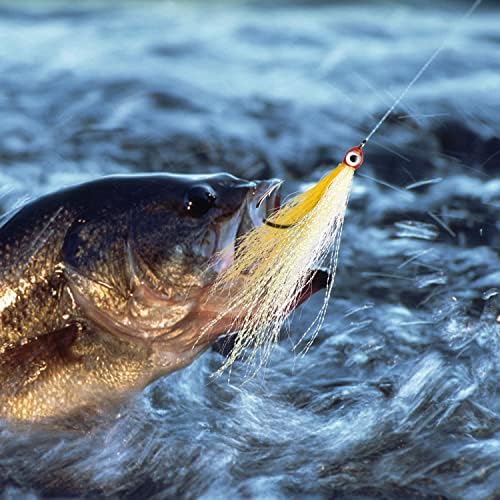 Clouser Minnow Fishing Flies, 10pcs Saltwater Fly Fishing Lures Hand Tied Clouser Minnow Fly Streamer Hooks for Bass Striper Flounder Saltwater Freshwater - Image 6