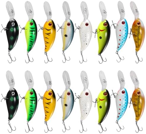 Fishing Lures Shallow Deep Diving Swimbait Crankbait Fishing Wobble Multi Jointed Hard Baits for Bass Trout Freshwater and Saltwater by YONGZHI