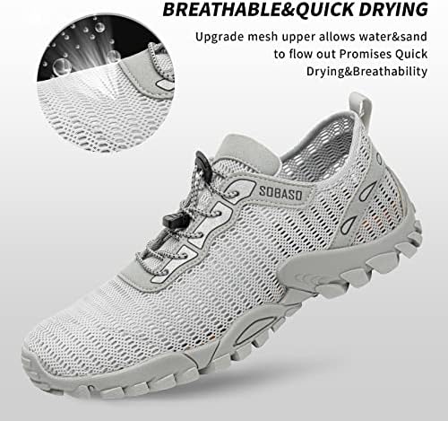 SOBASO Water Shoes Women Men Quick Drying Swim Beach Aqua Shoes for Water Sport Diving Hiking Sailing Travel - Image 3