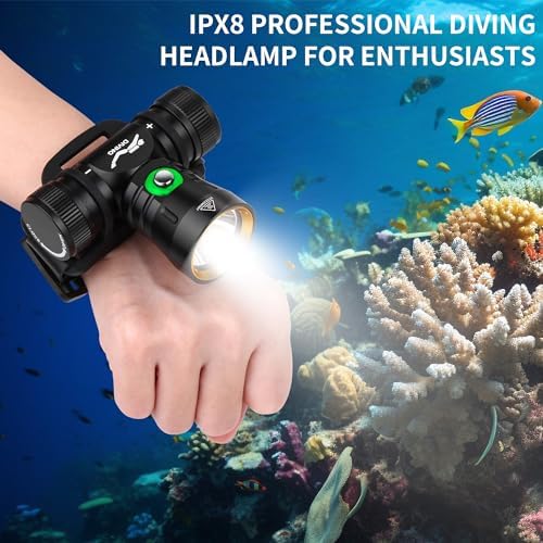 WINDFIRE DH100 Diving Headlamp Super Bright Scuba Dive Light 3 Modes - Image 4