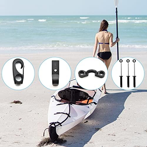 Kayak Carry Handle Rigging Kit -Kayak Canoe Carry Handles, 15 FT 6mm Elastic Bungee Cord Replacement Parts for Kayaks Canoes Boat Suitcase - Image 7
