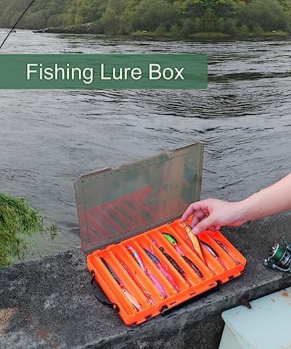 Fishing Lure Box Double Sided Tackle Box 18 Compartment Lure Box 3700 Tackle Tray Crankbait Storage Spinner Bait Tackle Box Large Bait Box - Image 2