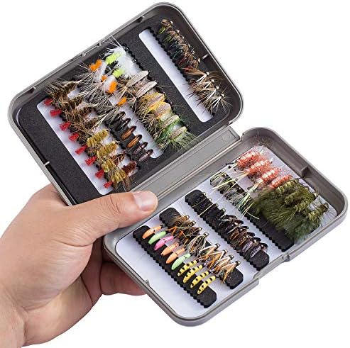 BASSDASH Fly Fishing Flies Kit Fly Assortment Trout Bass Fishing with Fly Box with Dry/Wet Flies, Nymphs, Streamers, Popper - Image 7