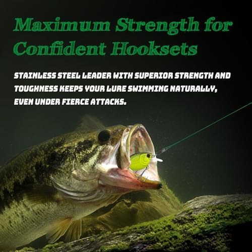 Fishing Wire Leaders 60PCS - 7in/9in/12in Stainless Steel Leaders with Swivels & Snaps for Bass, Pike, Catfish, Carp, Walleye - Saltwater & Freshwater Fishing Gear ﻿ - Image 6