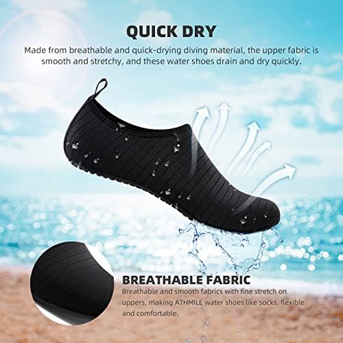 Water Shoes for Women Men Quick-Dry Aqua Socks Swim Beach Outfits Barefoot - Image 7