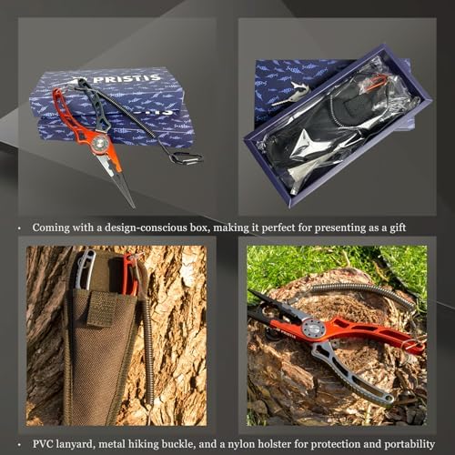 Pristis UTA II Fishing Pliers, Multi-Function Split Ring Hook Remover Gear - Image 6