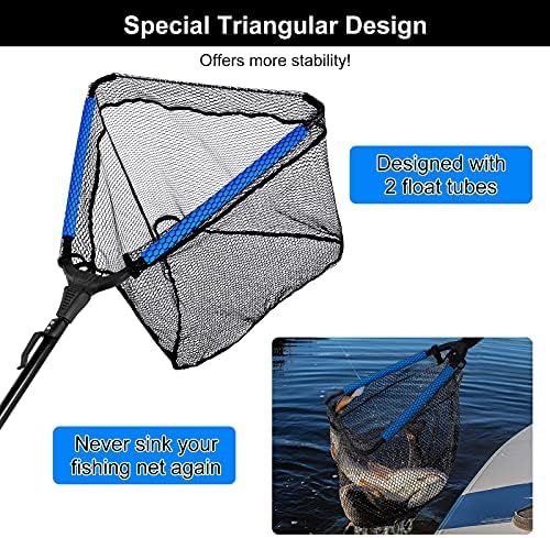 PLUSINNO Fishing Net Fish Floating Landing Net with Handle - Image 2