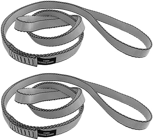 18MM Nylon Climbing Slings Runners 23 kN Strong Webbing Straps for Rock Climbing, Rappelling, Swing, Yoga Hammock etc by CAPARK