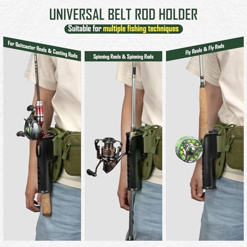 Fly Fishing Fanny Pack with Rod Holder & Adjustable Straps - Image 6