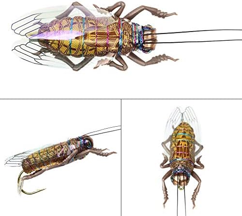 YZD Fly Fishing Flies Realistic Dry Wet Nymph Trout Flies Hand Tie Lures Kits 12/26/48 Pcs… - Image 5