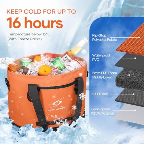 Maelstrom 30 Can Insulated Cooler Bag, Leakproof Soft Ice Chest - Image 2