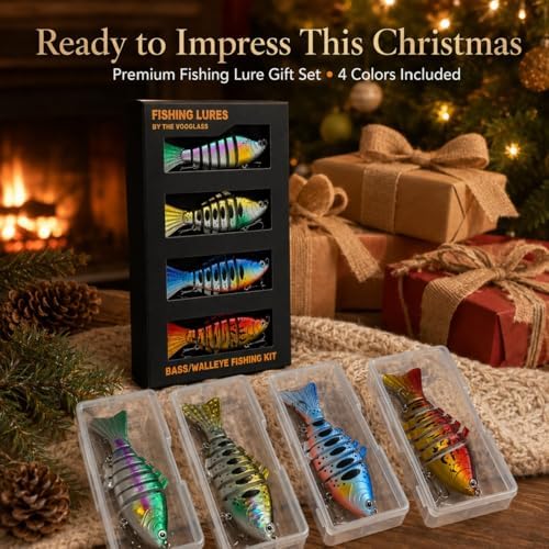 VOOGLASS 4PCS Fishing Lures Kit Hard Baits for Bass Pike Walleye - Image 5